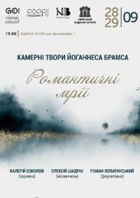 Романтичні мрії в Киев 28.09.2020 - Театр Будинок Актора начало в 19:00 - подробнее на сайте AFISHA UA