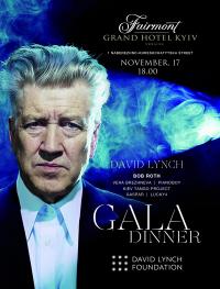 Gala Dinner. David Lynch в Киев 17.11.2017 - Гостиница Fairmont Grand Hotel начало в 18:00 - подробнее на сайте AFISHA UA